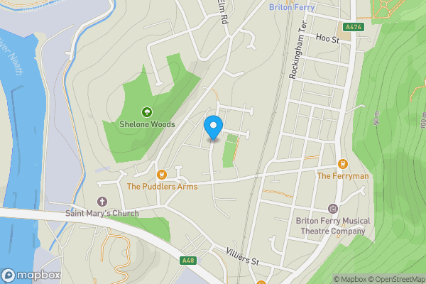 Map location for Victoria Street, Briton Ferry, SA11 2RE