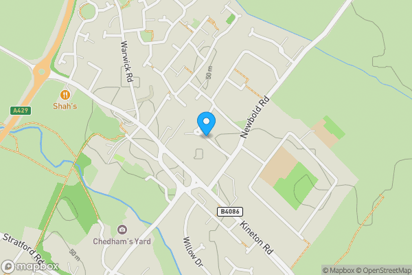 Map location for Newbold Place, Wellesbourne, Warwick, Warwickshire, CV35 9PB