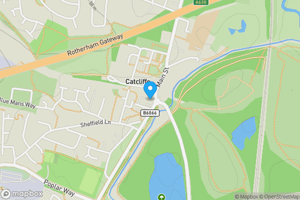 Map location for The Plough, 7 Main Street, Catcliffe, Rotherham, South Yorkshire, S60 5SR