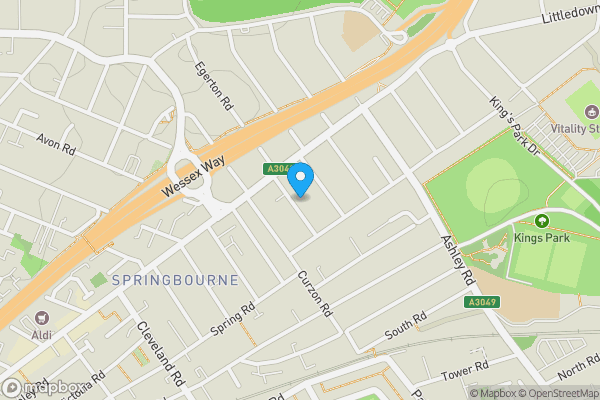 Map location for Flat 1, 10 Jefferson Avenue, Bournemouth, BH1 4NX