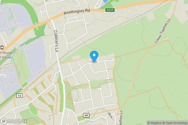 Map location for Monckton Road, , Pontefract, , Wakefield, WF8 2FP