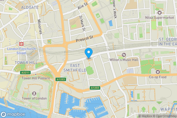 Map location for 33 Royal Mint Street, Tower Hill, London, E1 8LG