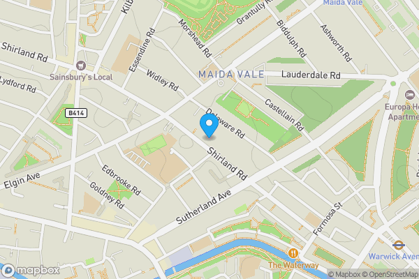 Map location for 107 Shirland Road, London, W9 2EL