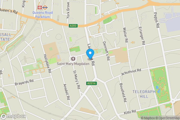 Map location for 54 Lausanne Road, Peckham, London SE15 2JB