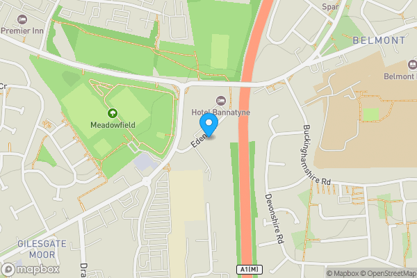 Map location for 12 Eden Terrace, Durham, County Durham DH1 2HJ