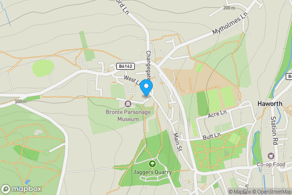 Map location for 4, 6, 8 and 10 Church Street, Haworth BD22 8DR