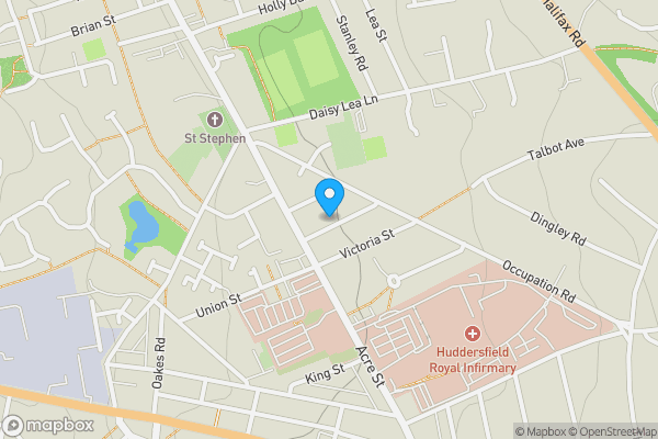Map location for 20 Cressfield Road, Huddersfield, West Yorkshire, HD3 3EF