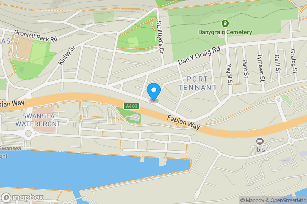 Map location for Port Tennant Road, Port Tennant, Swansea, West Glamorgan, SA1 8JU