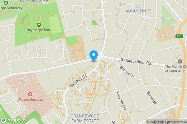 Map location for 4 Whitecotes Lane, Chesterfield, Derbyshire, S40 3HL