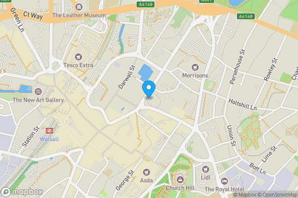 Map location for 144 -147 Lichfield Street, Walsall, Walsall, WS1 1SE