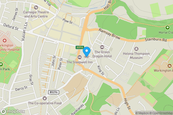 Map location for Riverside Group Offices, Nook Street, Workington, Cumbria, CA14 4EH