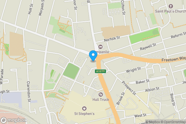 Map location for Britannia House, 2, Ferensway, Hull, North Humberside, HU2 8NF