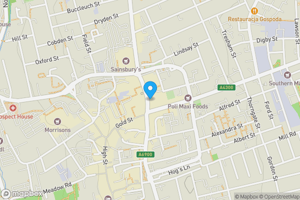 Map location for 7 Newland Street, Kettering, Northamptonshire NN16 8JH