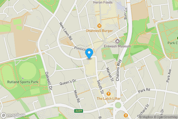 Map location for Flat 12, 51 Wharncliffe Road, Ilkeston, Derbyshire, DE7 5GF