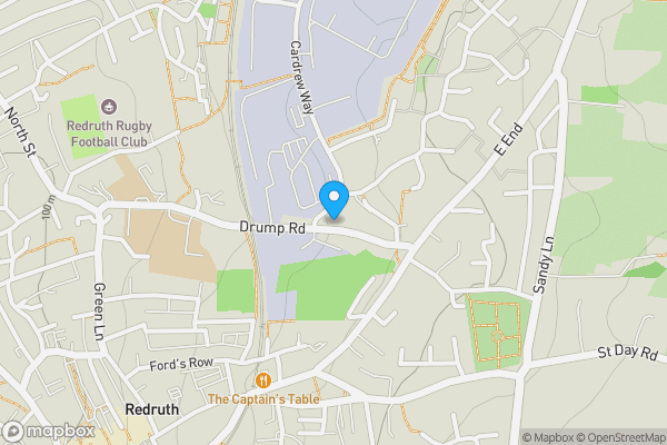 Map location for 50 Drump Road, Redruth, Cornwall, TR15 1PR