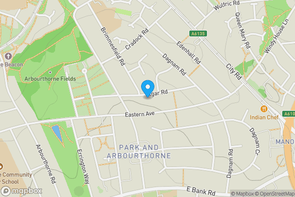 Map location for 61 Algar Road, Sheffield, South Yorkshire, S2 2JL