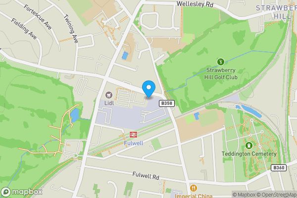 Map location for Twickenham Ambulance Station, South Road, Twickenham, TW2 5NT