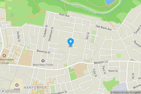 Map location for Marlow Road, Manchester, M9