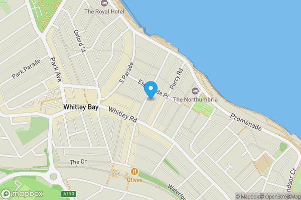 Map location for 12, Whitley Bay, Tyne and Wear, NE26 2AH