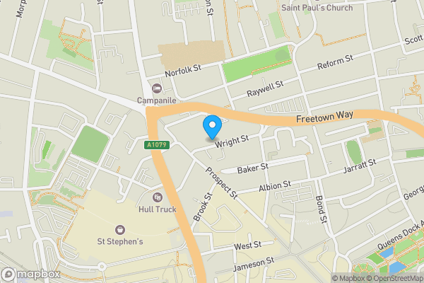 Map location for Car Park & Freehold of Flats, 9-11 Wright Street, Hull, East Yorkshire, HU2 8HU