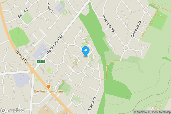 Map location for 28 Falcon Way, Woodville, Swadlincote DE11 7QT