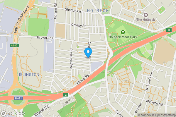 Map location for Recreation Terrace, Leeds, West Yorkshire, LS11 0AW