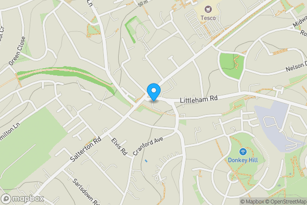 Map location for 4a Littleham Road, Exmouth, EX8 2QG