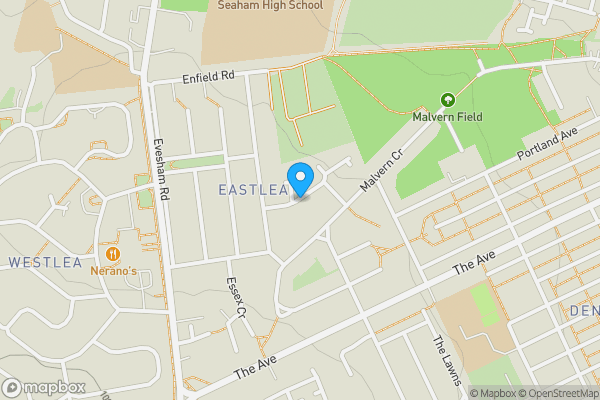 Map location for Eastlea Crescent, Seaham, County Durham, SR7 8EE
