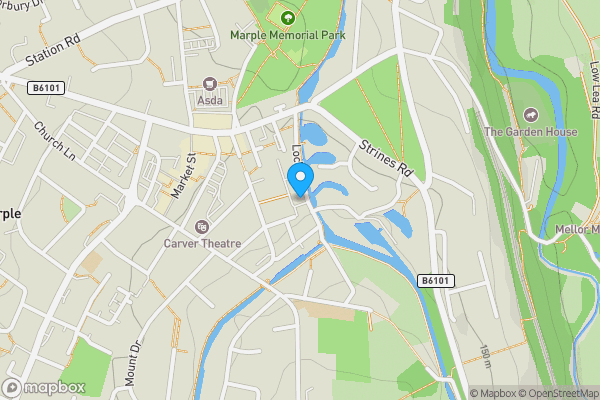 Map location for 1 Top Lock Cottage, Lockside, Marple, Stockport, Cheshire SK6 6BN