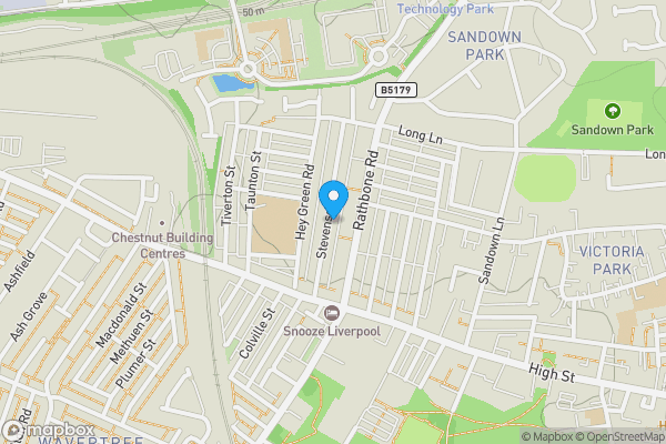 Map location for 52 Stevenson Street, Liverpool L15 4HB