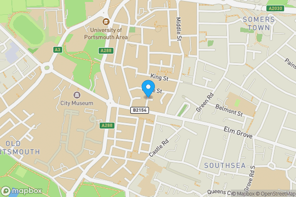 Map location for South Street, SOUTHSEA, Hampshire, PO5 4DP