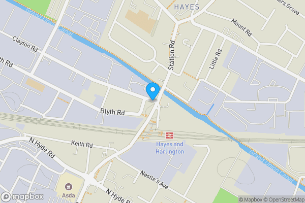 Map location for Flat 7 Trident House, 76 Station Road, Hayes, Middlesex, UB3 4FP
