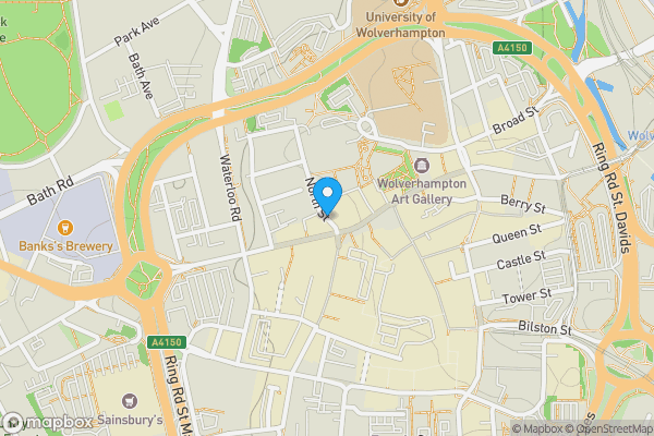 Map location for Dog and Doublet, North Street, Wolverhampton, West Midlands, WV1 1RE