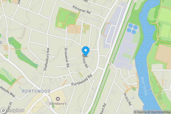 Map location for portswood, southampton