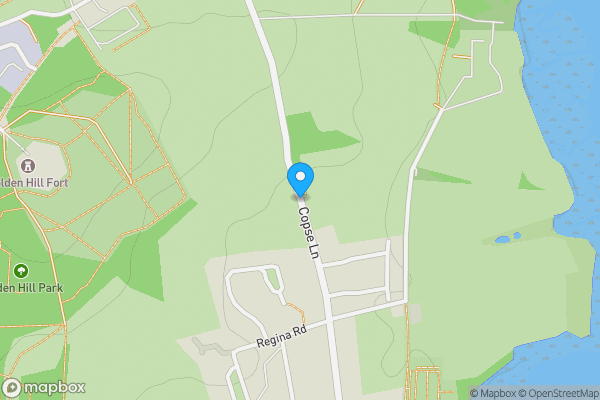 Map location for Copse Lane, Freshwater, Isle of Wight, PO40 9DB