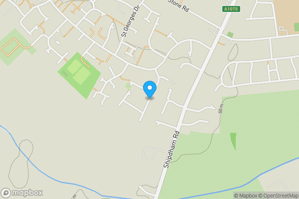 Map location for Wood Farm, Colleen Close, Dereham, Norfolk NR19 1NL