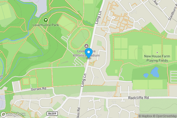 Map location for Long Lane, Bolton, Lancashire, BL2 6EX