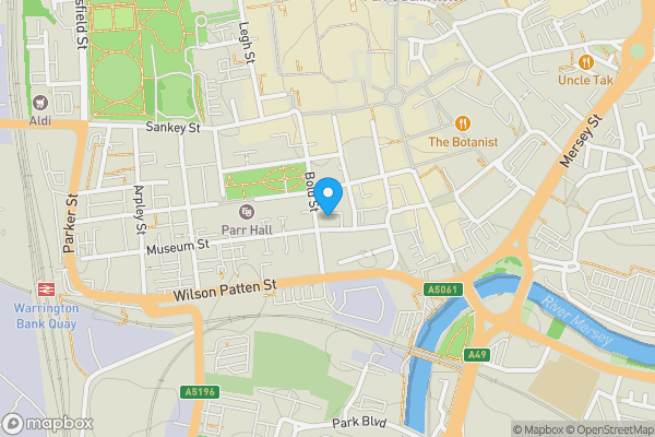 Map location for Bovey Court, St Austins Lane, Warrington, Cheshire, WA1