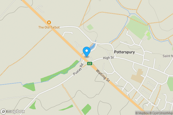 Map location for Serendipity, 35 Watling Street, Potterspury, NN12 7QD