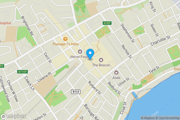 Map location for Bedford Street, North Shields , NE29 0AL