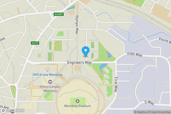 Map location for Flat 45 Marathon House, 33 Olympic Way, Wembley, Middlesex, HA9 0GE