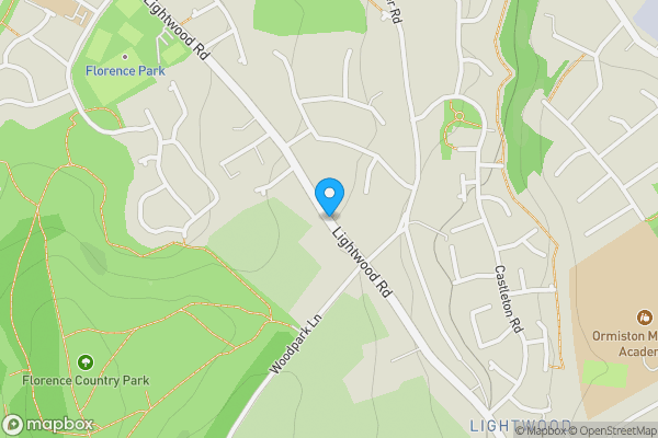 Map location for Lightwood Road, Stoke on Trent ST3 7EW