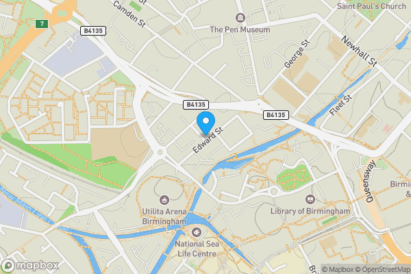 Map location for Apartment 204 2 Townsend Way, Birmingham, West Midlands, B1 2RT