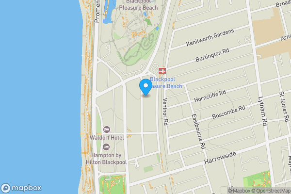 Map location for 17 Napier Avenue, Blackpool, Lancashire FY4 1PA