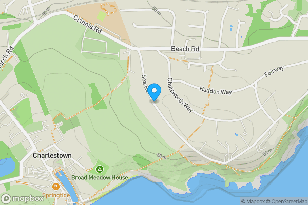 Map location for Sea Road, ST. AUSTELL, Cornwall, PL25 3SF