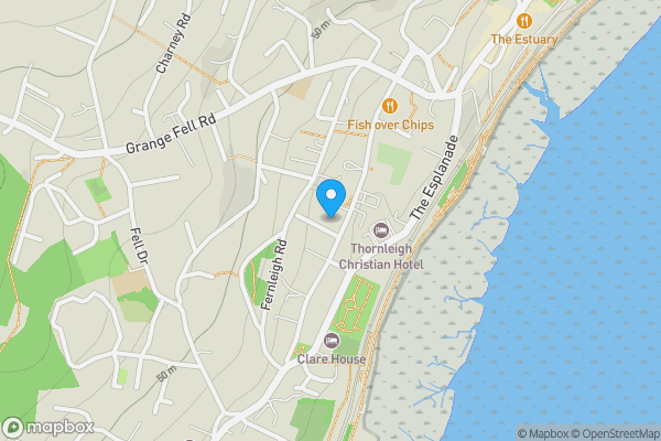 Map location for Grange Boutique Hotel, Kents Bank Road, Grange-Over-Sands, Cumbria LA11 7EY