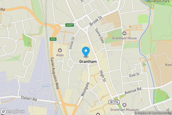 Map location for Gravity, 8 Market Place, Grantham, Lincolnshire, NG31 6LJ