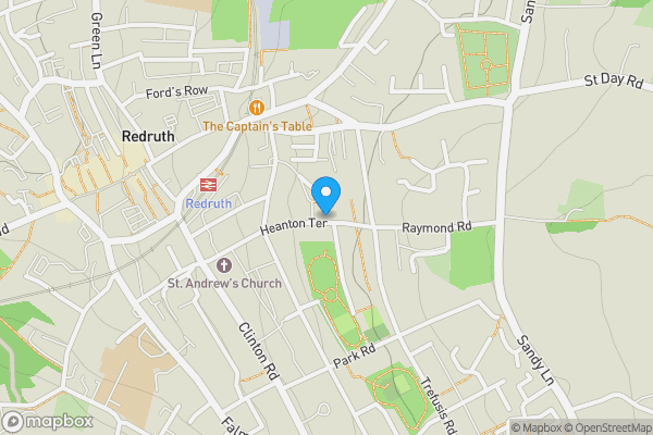 Map location for 18 Raymond Road, Redruth, Cornwall, TR15 2HD