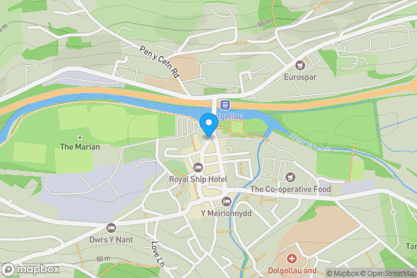 Map location for Stag Inn, Bridge Street, Dolgellau, Gwynedd, LL40 1AU