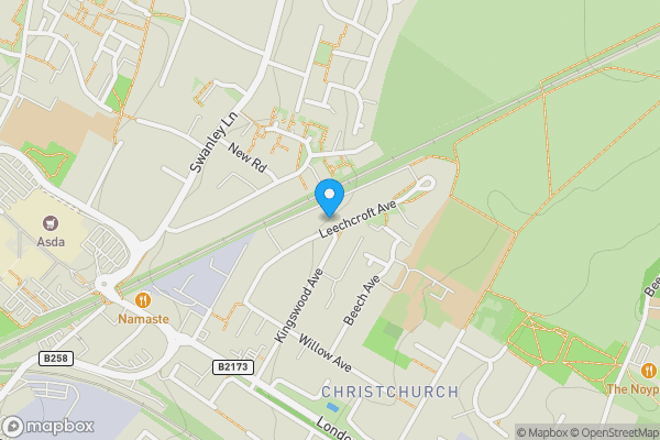 Map location for 61 Leechcroft Avenue, Swanley, Kent, BR8 8AP